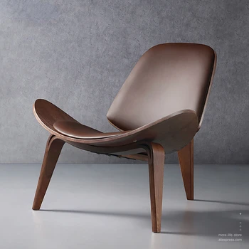 Šiaurės Danijos Dizaino kėdė Šypsosi Shell Kėdė Paprasta sofa-lova, kėdė Fotelis Faneros Medžiaga Gyvenimo Kambario Baldai, Kėdės