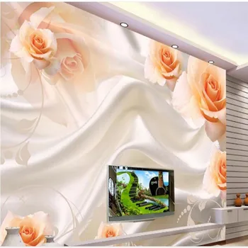 wellyu Užsakymą didelės freskos rose šilko modelis fono sienos neaustinių ekrano užsklanda papel de parede para quarto