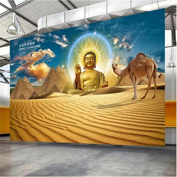 wellyu Užsakymą tapetai Ultra HD Dykumą Kupranugaris Įmonės Egipto Budistų Kūrybos TV Fono Sienos papel parede tapety