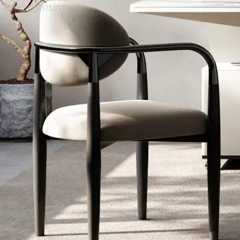 2022 Naujas italų Stiliaus Šviesos Prabangus Valgomasis Kėdė Dizaineris Namų Valgomojo Stalas ir Kėdė Odos Meno Kėdės Atlošas Modernaus