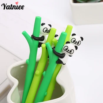 Yatniee 4Pcs Mielas Panda Medžio Gelio Rašiklis Kawaii Dalykų Mokyklos Estetinės Raštinės reikmenys Tušinukas Biuro Reikmenys, Mokykliniai Daiktai