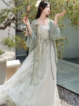 Vasarą Naujos Moterų Kinų Stiliaus Suvarstomi Ilgi Prom Dresses Derliaus Moterų Gėlių Spausdinti Akių Vakare Chalatai Oficialų Šalis Suknelė 2023