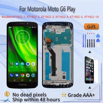 Originalus LCD Motorola MOTO G6 Žaisti Ekrano Pakeitimas LCD Ekranas su Touch Neveikia Ekrano Remontas, Su Rėmu Nemokamai įrankiai