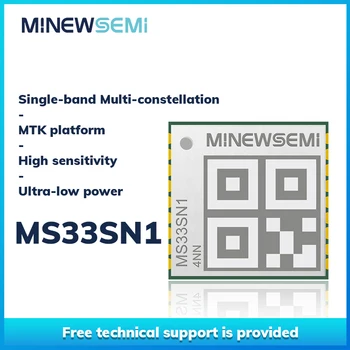 MinewSemi Ultra low power GNSS MS33SN1 GPS Modulio laikiklis GPS BD GLONASS, 