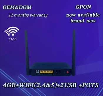 FTTH HG6145D HG6143D GPON ONU 4GE dual band wifi anglų firmware