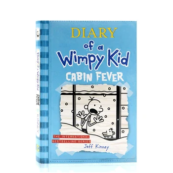 Diary of a Wimpy Kid 6 Cabin Fever, Vaikų knygų amžiaus 8 9 10 11 12 anglų kalbos knygų, Humoro Komiksai 9781419703683
