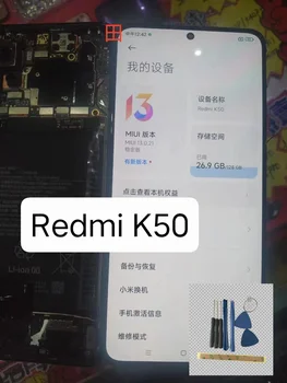 Už Xiaomi Redmi K50 Žaidimų 21121210C LCD Ekranas Touch Redmi K50 K50Pro skaitmeninis keitiklis Remonto Dalių 100% Testas
