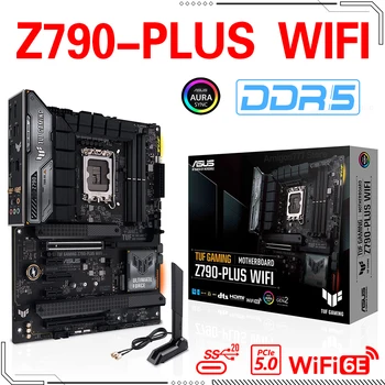 Asus TUF ŽAIDIMŲ Z790 PLIUS WIFI DDR5 Intel Z790 Plokštė LGA 1700 13 CPU 128G PCI-E 5.0 Darbalaukio Žaidimų ATX 7200 Įsijungimas
