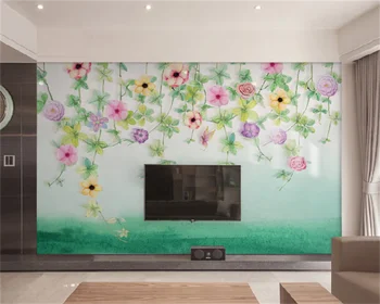 Wellyu Papel de parede užsakymą tapetai sielovados vynmedžių gėlės, augalų fone, sienos, namo apdailos, dažymo freskomis behang