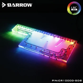 Barrow Akrilo Lenta, kaip Vandens Kanalų naudoti CORSAIR 1000D Kompiuterio Atveju naudoti ir CPU ir GPU Blokuoti RGB prie 5V 3PIN Antraštė