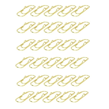 30PCS Metalo Pieštuku Įrašus Multifunctionional Aukso Pen Spaustukai sąvaržėlės Nerūdijančio Plieno Popieriaus Įrašą Turėtojas