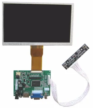 Aviečių PI 3/B+ specialus 7 colių TFT LCD skaitmeninis ekranas rinkinys HDMI+VGA+2AV touch panel 1024*600 800*480
