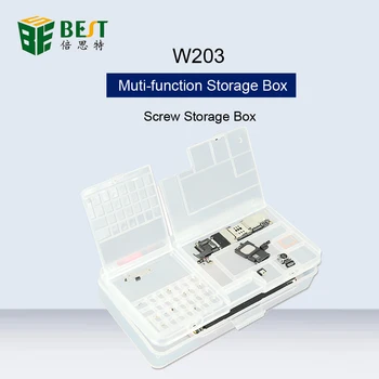 BST-W203 Dvigubai Skaidraus Plastiko Dėžutės Telefono techninės Priežiūros Multi-Funkcija Plokštė Priedai Saugojimo, Elektroninių Komponentų