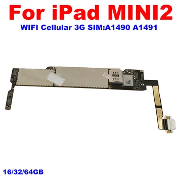 Mainboard Korinio ryšio Wifi 3G iPad Mini 2 Mini2 A1490 A1491 Plokštė Su Pilna Žetonų Švarus 