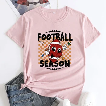 Futbolo Sezono marškinėliai Juokinga Unisex Žaidimo Dieną Marškinėliai Retro Futbolo Žaidėjas Dovanų Marškinėlius Viršūnės