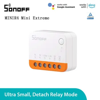 SONOFF MINIR4 WiFi Smart Switch 2 Būdas Kontroliuoti Mini Ekstremalių Smart Home Relay Paramos R5 S MATE Balsą Alexa Alice 