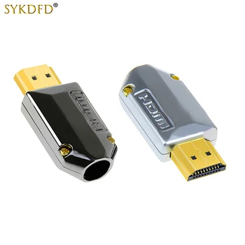 1Pcs HDMI suderinamus 2.0 Jungtis Prijungti Didelės Spartos Kabelį Aukso spalvos Jungtis 