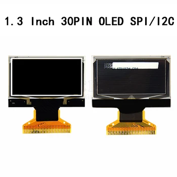 1.3 Colių 30PIN OLED Ekranas Modulis 128*64 SH1106/CH1116 Vairuotojas 8 bitų SPI I2C Sąsaja Lydmetalis Tipo Elektroninis Ekranas