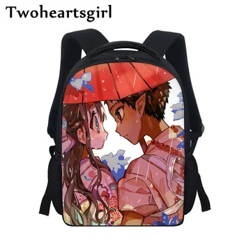 Twoheartsgirl Anime Tualetas-Privalo Hanako-kun Vaikų Mokyklos Maišą Ikimokyklinio Pagrindinio Kuprinės Vaikams 