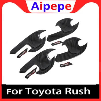 Anglies Pluošto Durų Rankena Dubenį Apima Toyota Rush ABS Car Styling Dalys, Auto Lipdukai, Aksesuarai Toyota Rush 2018 2019