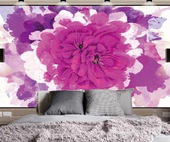 Individualizuotos fono paveikslėlį Drobė medžiagos, freskos Šiaurės ranka-dažytos rožių kambarį, TV foną, sienos foto tapetai
