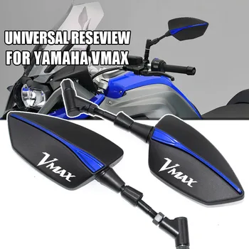 Už Yamaha V-MAX VMAX 1200 1700 VMAX1200 VMAX1700 Motociklo Adjustabale Šoniniai galinio vaizdo Veidrodėliai Universali galinio vaizdo LOGOTIPAS VMAX