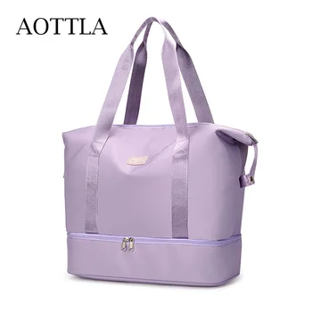 AOTTLA Moterų Rankinės Duffle Bag Aukštos Kokybės Atsitiktinis Kelionės Krepšys Didelės Talpos, Vieną Petį Krepšys Moterims Savaitgalį Sporto Krepšys