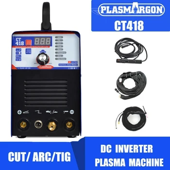 Plasma Cutter Tig Suvirintojas CT418 Pusiau automatinė Suvirinimo Mašina Keitiklio 3 in 1 ARC 180A Argono Elektros Suvirintojas Įranga
