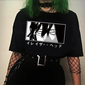 Anime Mano Herojus akademinės bendruomenės Shota Aizawa Trintukas Galvos Marškinėliai Harajuku Vasaros trumpomis Rankovėmis Vyrų T-shirt