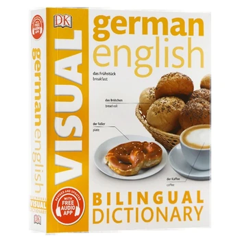 DK vokiečių anglų kalba dviem kalbomis, Vaizdo Dvikalbis Žodynas Gretinamoji Grafinę Žodynas Knyga
