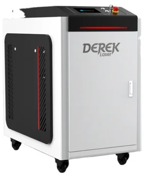 Derek 1000w 1500w 2000w pluošto lazerio valymas, suvirinimo aparatas, metalo valymas 3 in 1 multi function