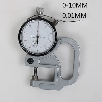 0-10MM plokščia galva nuo 0,01 MM tikslumo storio matuoklis kalibravimo storis metras dial testerio matavimo įrankis