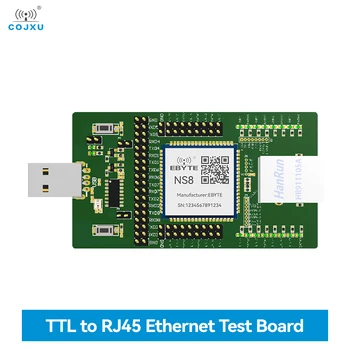 Nuosekliojo Prievado prie Ethernet Modulis COJXU NS8-TB TTL Lygio RJ45 Ethernet 8 Serijos Uostų URAT Modbus TCP į RTU MQTT Bandymo Valdyba