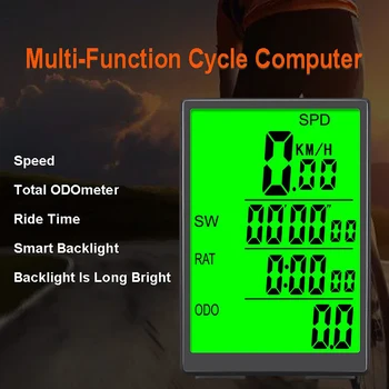Atsparus vandeniui Dviračių Kompiuterio Belaidžio Multi-funkcija MTB Ciklo Skaitiklio Chronometras Spidometras 3.0