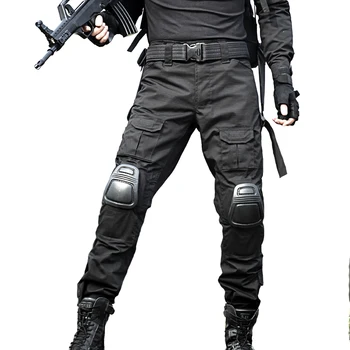 Taktinis Kariuomenės Karinių Krovinių Kelnės Kamufliažas Pantalon antkelius Vyrų Varlė Karo Žaidimas SWAT Kovoti su Darbo Kelnės Lauko Medžioklė