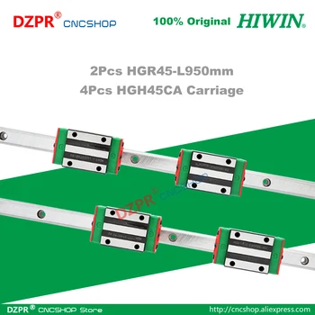 Originalus HIWIN HGR45 Linijinis Vadovas 950mm 37.40 Geležinkelio HGH45CA Vežimo Skaidrę CNC Router Medžio Graviravimas Lazeriu Mašina