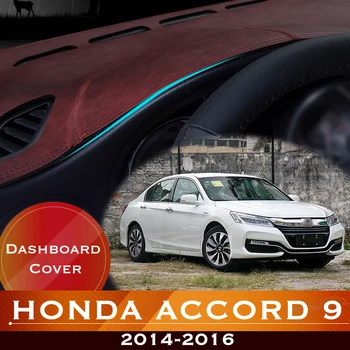 Honda Accord 9 2014-2016 M. Automobilio Prietaisų Skydelyje Išvengti Šviesos Padas Priemonė Platforma Stalas Padengti Oda, Neslystantis Kilimėlis, Kilimų Brūkšnys