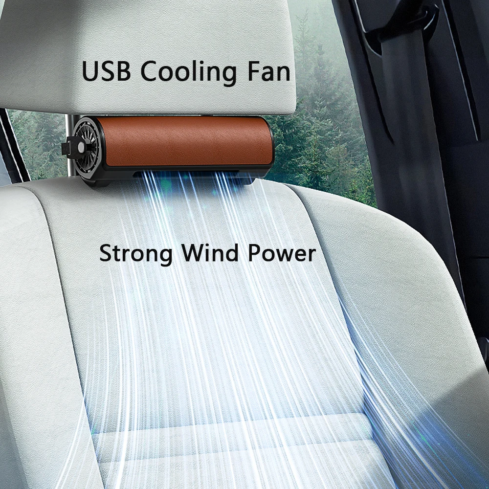Automobilių Sėdynių Vėdinimo Ventiliatorius, USB Aušinimo Ventiliatorius Oro Cirkuliacija Elektrinis Ventiliatorius Mažai Triukšmo su 3 Aukščio Vėjo Greitis Jungiklio Sunkvežimių VISUREIGIS