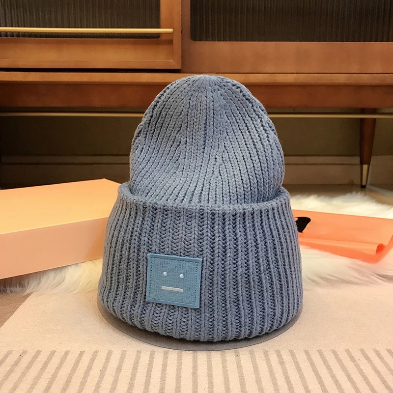 Aukščiausios kokybės vyrų ir moterų brimless megzti skrybėlę micro etiketė siuvinėjimas Šalčio kepurę Rudenį ir Žiemą