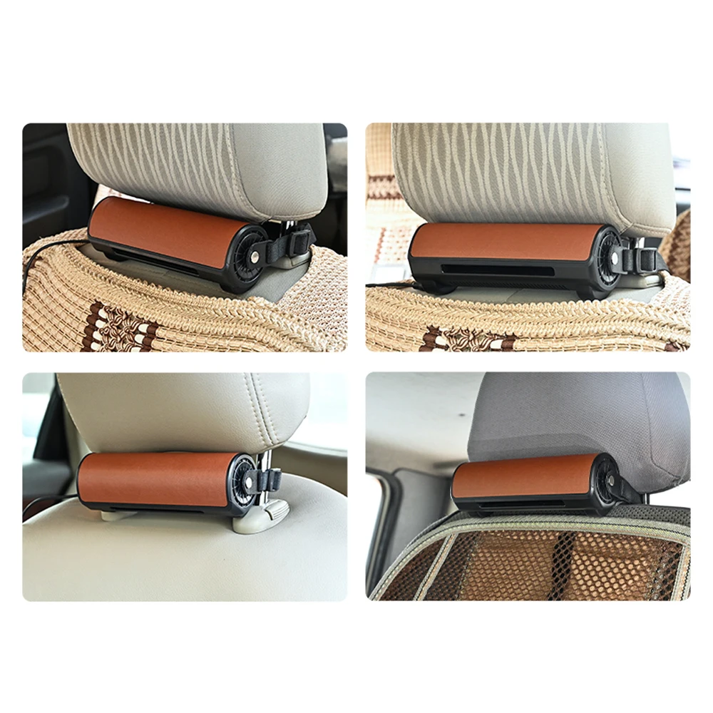 Automobilių Sėdynių Vėdinimo Ventiliatorius, USB Aušinimo Ventiliatorius Oro Cirkuliacija Elektrinis Ventiliatorius Mažai Triukšmo su 3 Aukščio Vėjo Greitis Jungiklio Sunkvežimių VISUREIGIS