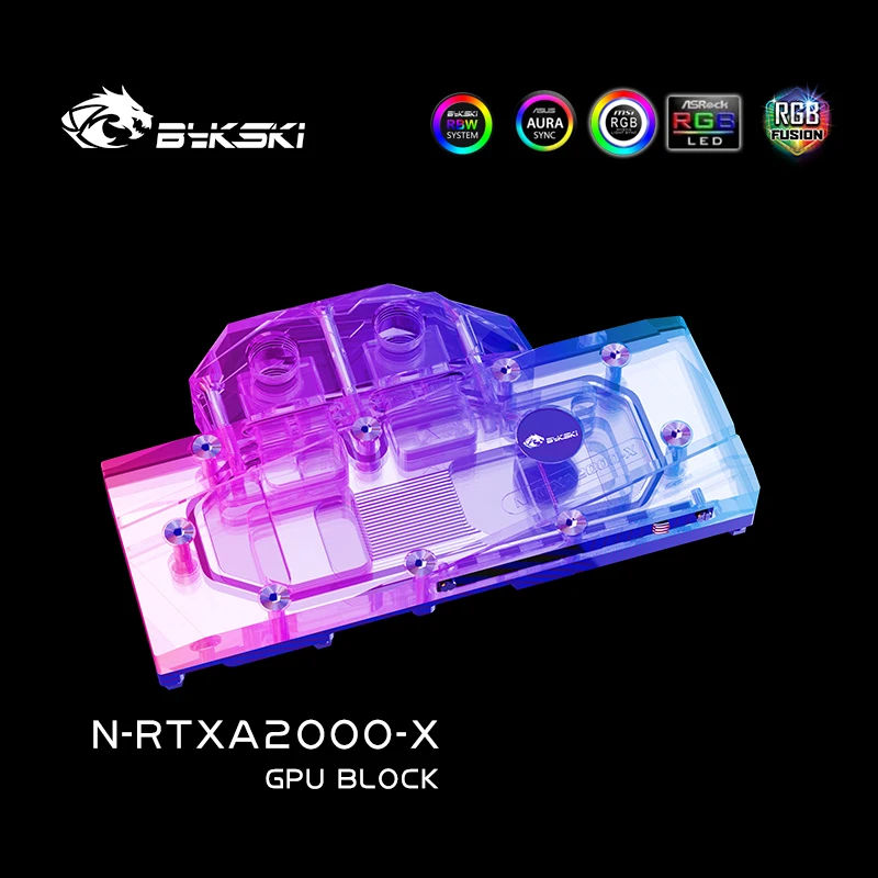 Bykski GPU Vandens Bloko , Leadtek RTXA2000 Grafika Kortelės Vandens Aušinimo Blokas Su Backplate , N-RTXA2000-X