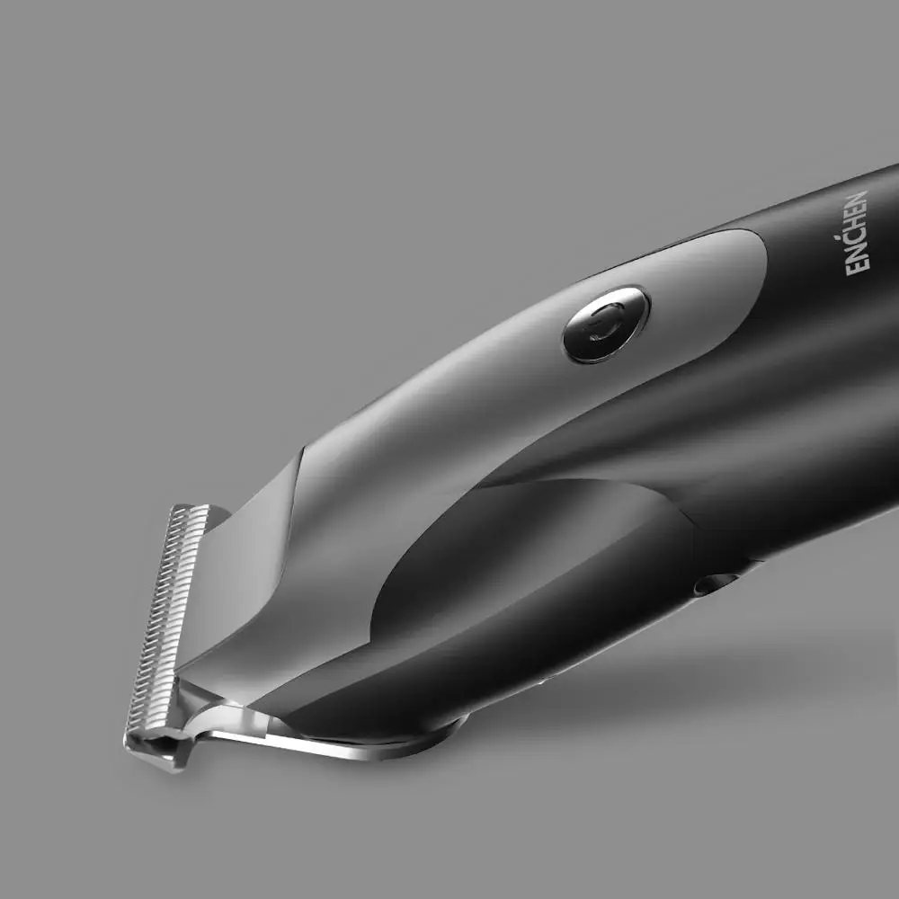 ENCHEN Hummingbird elektriniai plaukų clipper 10W USB Įkrovimą, su mažai triukšmo plaukų žirklės su 3 plaukų šepečiai juoda