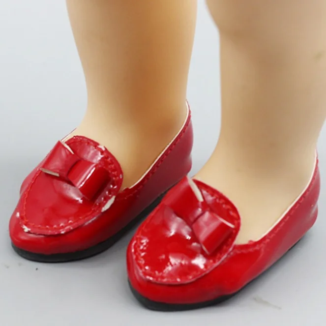 Mini Nėrinių odiniai batai Lėlės telpa 1/4 BJD Doll ir 16 Colių Sharon lėlės Priedai