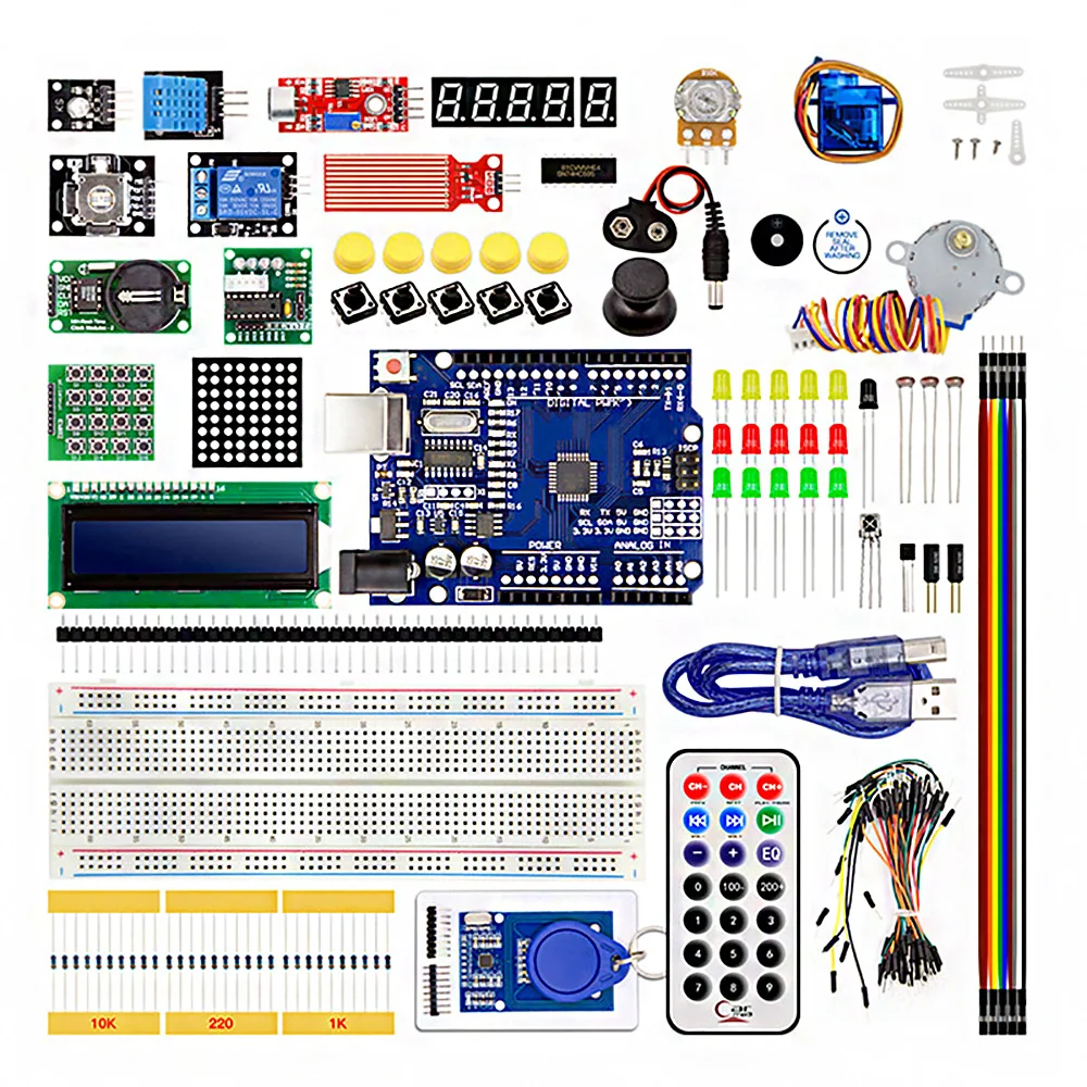 RGEEK NAUJAUSIAS RDA Starter Kit for Arduino UNO R3 Patobulinta Versija Mokymosi Suite Su Mažmeninės prekybos Langelį Arduino