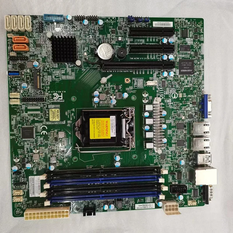 X11SCL-F Supermicro Serverio Micro-ATX pagrindinė Plokštė Intel C242 LGA-1151 DDR4 Parama 8-oji/9-oji Kartos Core i3 E-2100 E-2200