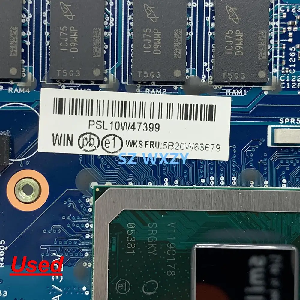 Naudotas Lenovo ThinkPad L13 Nešiojamojo kompiuterio pagrindinę Plokštę Su i5-10210U CPU 4+4G GPU 5B20W63679 448.0HK04.001N 100% Patikrintas Greitas Laivas