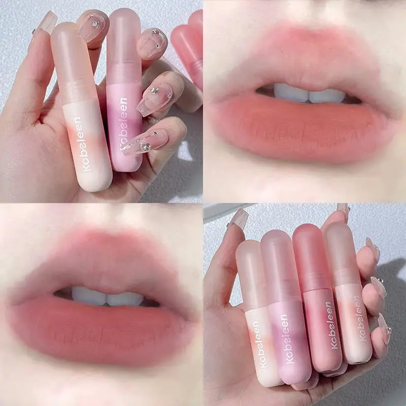 Velykų Kiaušinių Lūpų Aksomo, Lūpų Blizgesys Matinis Dusty Pink Pobūdžio Nude Makiažas Moterų Lūpų Kosmetikos