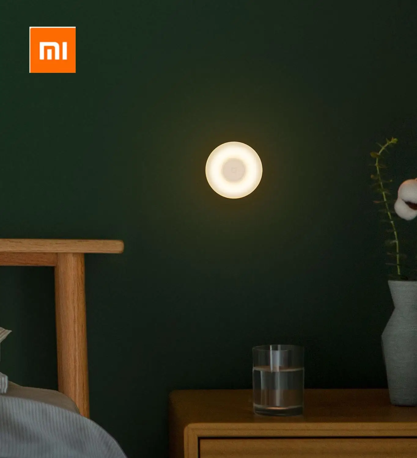 Xiaomi Mijia Naktį Šviesa 2 Kartos Reguliuojamas Ryškumas Infraraudonųjų spindulių Smart Žmogaus Kūno Jutiklis su Magnetinės Indukcijos Bazė šviesos