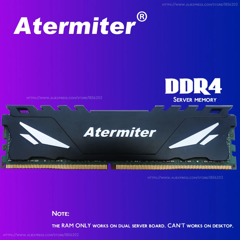 Atermiter X99 AS9 Plokštė Rinkinys su Xeon E5 2690 V4 CPU LGA2011-3 Procesorius DDR4 32 GB ( 2 X 16 GB ) 3200MHz REG ECC RAM Atmintis