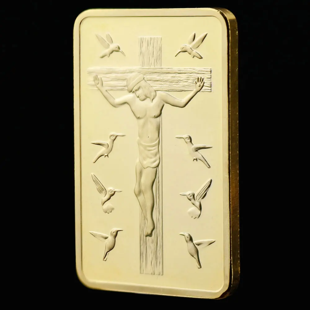 Dešimt dievo įsakymų Mozės Auksą, Padengtą Kolekcines Monetos Mūsų Viešpaties Jėzaus Gold Bar
